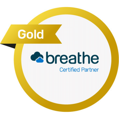 Breathe HR Gold Certified Partner logo - Kate Underwood HR partner and accreditation